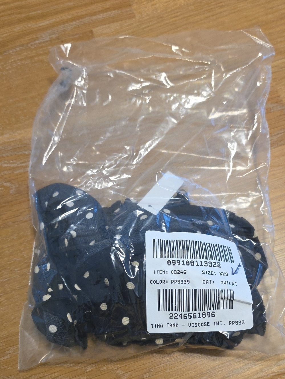 Madewell Navy Polka Dot Tank Top